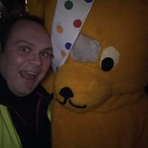Tim with Pudsey